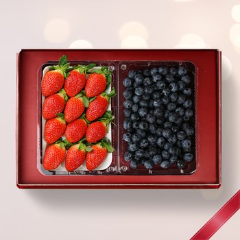 [SSG상품권증정이벤트][1/27일부터 순차출고] [맛딜] 프리미엄 2종 과일 혼합 선물세트 750g (설향딸기,블루베리)