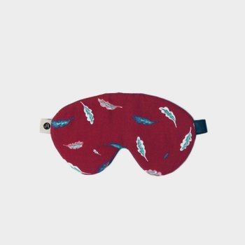 [살랑]Vernon sleep mask 003 two-tone leaf burgundy