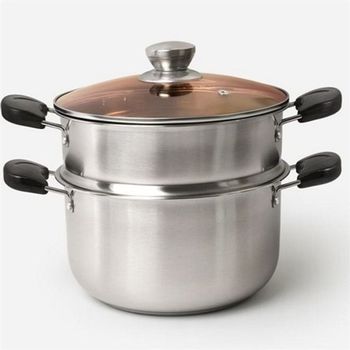 멀티찜냄비 스텐 찜 냄비 스테인리스 찜 깊은 2단 만두 해물 멀티 다용도 전골 양수