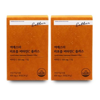 에스더포뮬러 여에스더 리포좀 비타민C 플러스 800mg x 30정 X 2박스 I