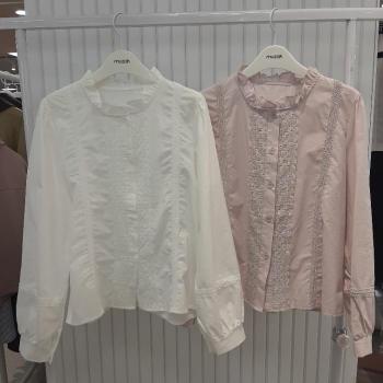 무자크17 HC17 LGE-93  L/퍼플 여성 봄  가을 간절기 블라우스 MQ2WBL22 (S48019560)