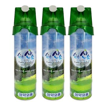 순수산소 816ml 3개 휴대용 산소캔 등산 운동 산소마스크 D (S33504892)