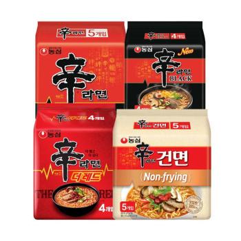신라면 5입+신라면 블랙 4입+신라면 더레드 4입+신라면 건면 5입 총18개 (S41336079)