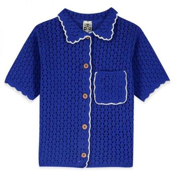 [해외] Bonton 키즈 Crochet Lanza Short-Sleeve Cardigan Size 8Y BA17012-40525E 883035