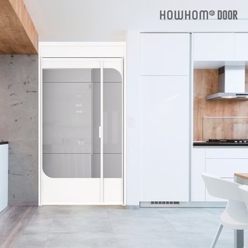 이디즈라움 노루하우홈스윙도어 스퀘어 슬래시(B) 중문 시공(강화 유리6종 무료 업그레이드)