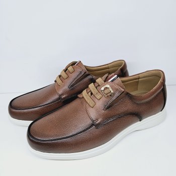 천연 소가죽 남성 밴딩 캐주얼화 LCMC83U413-37_KG