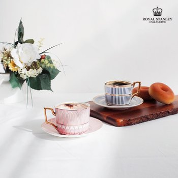 유로골드 모던 커피잔 2인 세트