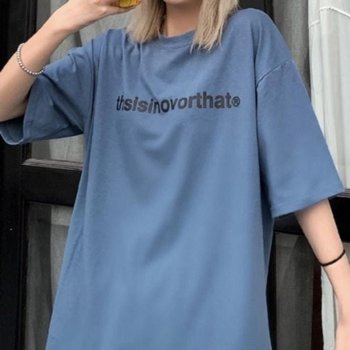 고품질 여성 빅사이즈 데일리 반팔 여름 클래식 티셔츠 오버 (WFJ2XKO)