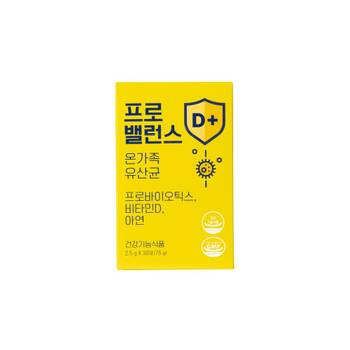 [무케] 에소코 프로밸런스 D+ 75g (2.5g x 30포) 프로바이오틱스 비타민D 아연