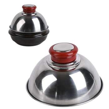 계란찜뚜껑 뜨겁지 않은 안전 핸들 뚝배기 뚜껑-소 13cm 폭탄 계란찜 필수품