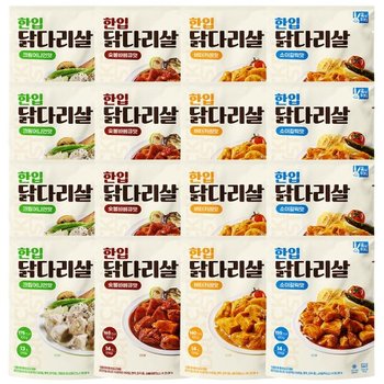 [육식토끼] 한입 닭다리살 100g 치밥 인기소스 4종 선택 50팩 (25팩+25팩)
