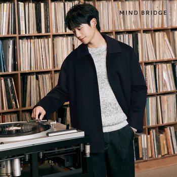 마인드브릿지 [COUTURE]캐시미어니트카라하프코트 MYCA7180