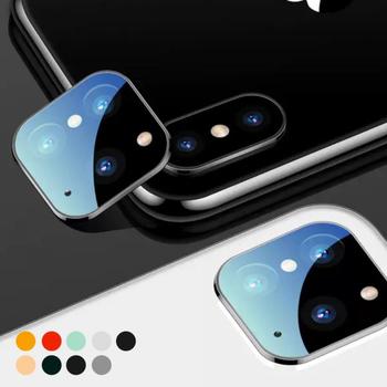 아이폰 X XS MAX 카메라렌즈 11 프로 페이크 변경 스크래치 보호 메탈 강화유리 지문방지 필름 케이스-사찌몰