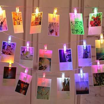 인테리어조명 BJX187X7 20구 LED 클립 집게 전구(3M) (컬러)