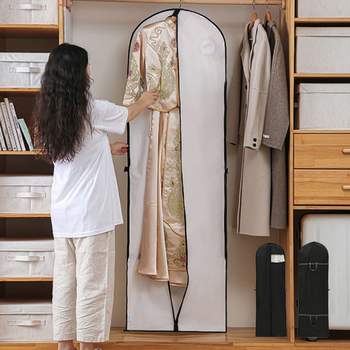 웨딩드레스 커버 롱 한복 코트 방지 손잡이 옷커버 먼지덮개 촬영 의류보관 의상커버 정장커버