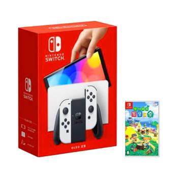 닌텐도 스위치 신형 OLED 본체+타이틀 패키지 [OLED화이트+동물의 숲 게임칩] 국 (S41495441)