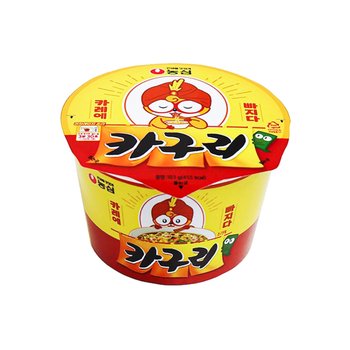 농심 카구리 큰사발 큰컵 (너구리 카레) 컵라면 용기 103g x 6개