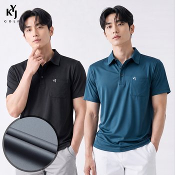 김영주골프 남성 프리즈쉴드 골프 필드 썸머 반팔 카라 티셔츠(M7SS15)
