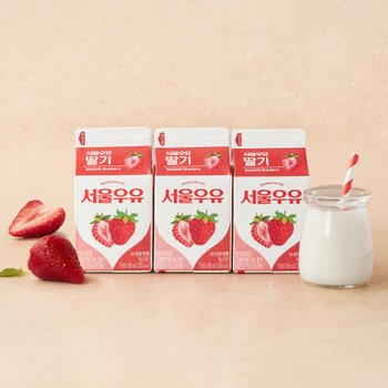 [서울우유]  딸기우유 200ml*3입