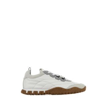 MIU MIU White Re Nylon and suede sneakers 5E417EF005LYW F0R3K TP871298723