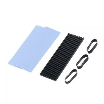 Coms [IH350] Coms M.2 SSD 방열판, 열전도 써멀패드, 고무밴드, 발열방지, NVMe NGFF