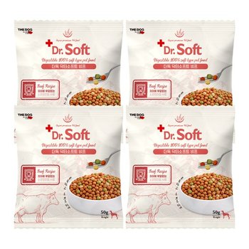 7세 이상 노령견용 닥터 소프트 사료 비프 샘플 200g(50g*4개)