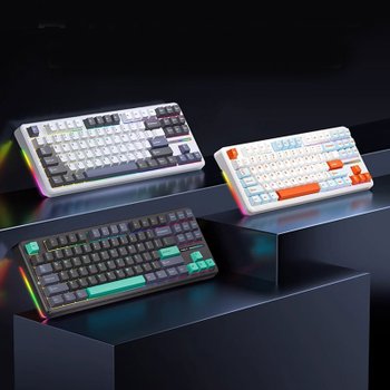 [해외] AULA 독거미 F87/F87 PRO기계식 키보드 Gasket구조 전키핫스왑 RGB램프