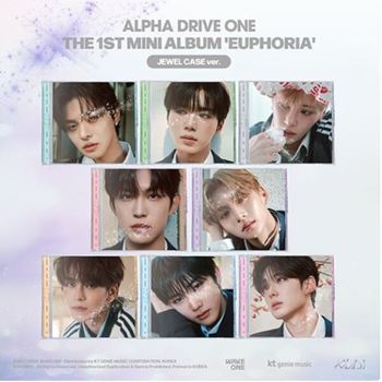 [중고] 개봉앨범 포카 없음 / ALPHA DRIVE ONE - THE 1ST MINI ALBUM EUPHORIA (JEWEL CASE ver.) 8종 세트
