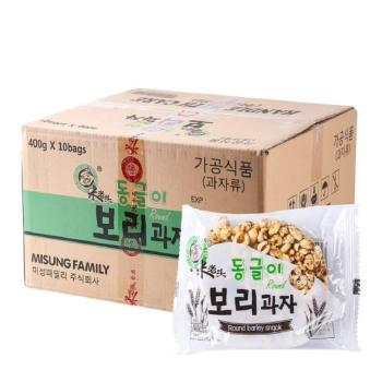엉클팝 동글이 보리과자 400g 10개 (1박스) (S10684994)