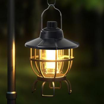 야외무드 LED 캠핑랜턴 L2 (블랙) 낚시 차박 텐트등 (S14459886)