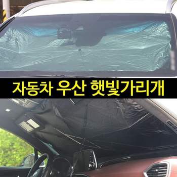 자동차 햇빛가리개 차량용 차양막 우산형 장마철 필수템