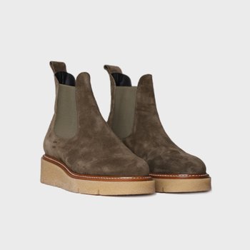 [해외] [TONIPONS - NEVADA SY] 토니폰즈 여성 밀리터리 스웨이드 구두 플랫 앵클 부츠 카키