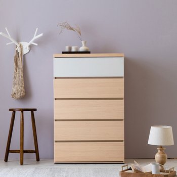 [신세계TV쇼핑][동서가구] 아르쉘 800 5단 광폭 서랍장 DF911651