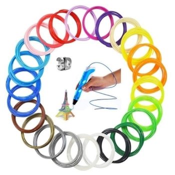 [아우트]공구 필라멘트 PCL 3D펜 100M 20색상 1세트(5mx20)