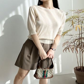 여름퍼프반팔니트 KOAE6043 시크한 슈슈 여성 1052