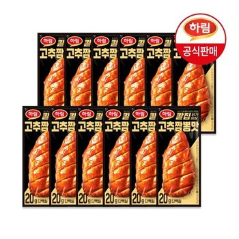 하림 칼집닭가슴살 고추짬뽕맛 100g x 12팩