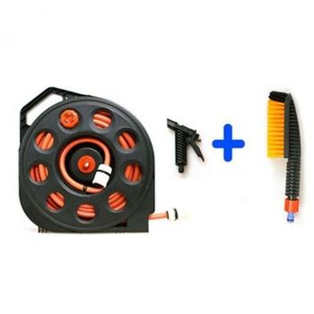 휴대형 15미터일체형 PC15 롤 분사기세트 호스할인 자동차세차호스