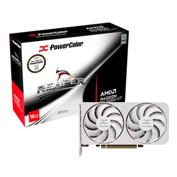 POWERCOLOR 라데온 RX 9060 XT Reaper White D6 16GB 그래픽카드 대원CTS