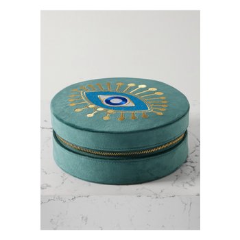 [해외] 라틀리에 나우바 레벨 아이 라지 자수 벨벳 쥬얼리 박스 46376663162832393