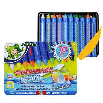 JMds 지구화학 졸리 아쿠아 수채 크레용 10색