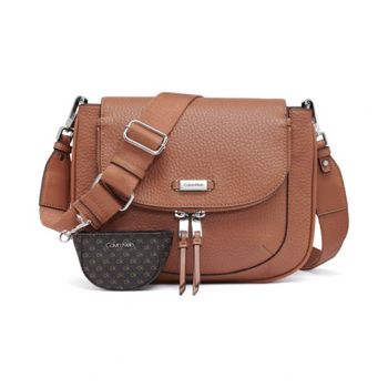 [해외] 우먼 캘빈클라인 Zulle 집어라운드 크로스바디 크로스백 with 시그니처 Hang 오프 10821188