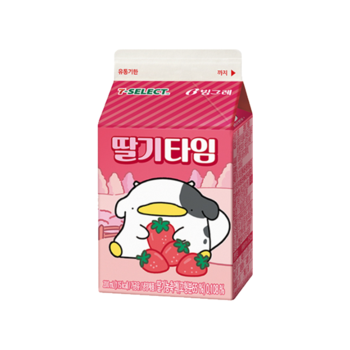 빙그레 오구 딸기타임 팩우유 200ml x 5개