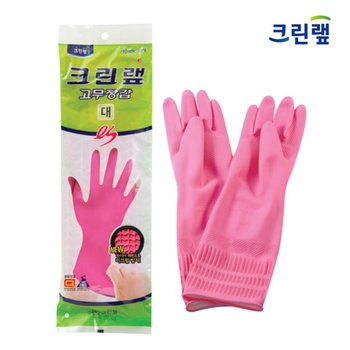 크린랩 ES고무장갑 대_100켤레