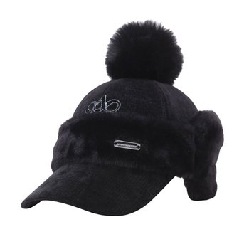여성 별 이어머프 세트 코듀로이 볼캡 821C4CP672 BK 귀마개_P413642938