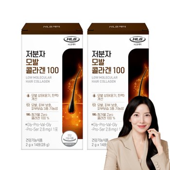 저분자 모발 콜라겐 100 14포, 2개 (4주분)