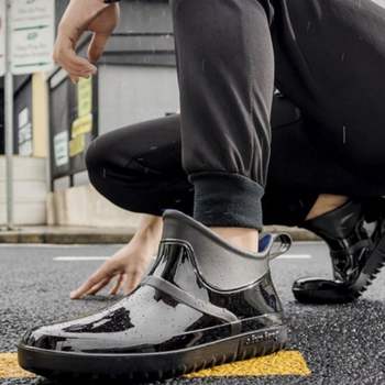 남성용 여름철 방수 레인부츠 고무 장화 주방 작업화