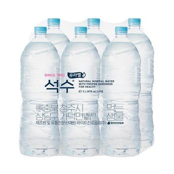 석수 생수 유,무라벨 2L 24병