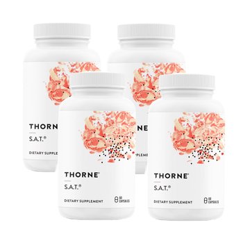 [해외] 쏜리서치 SAT 밀크씨슬 (실리마린,아티쵸크,커큐민 복합체) 60캡슐 X 4통