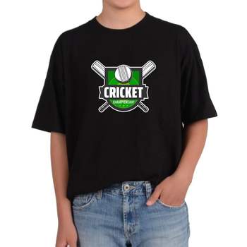 반팔라운드 크리켓 CRICKET ball 녹색잔디 게임 영국구기 전사이즈 프린팅티셔츠