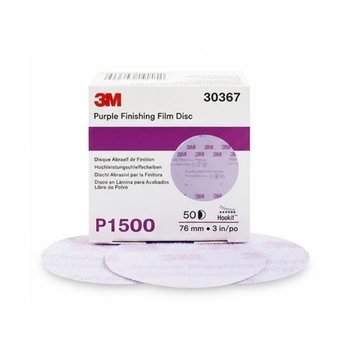 고품질 260L P1500 퍼플 피니싱 필름디스크 76mm 50매 후킷 30367 샌딩 ...